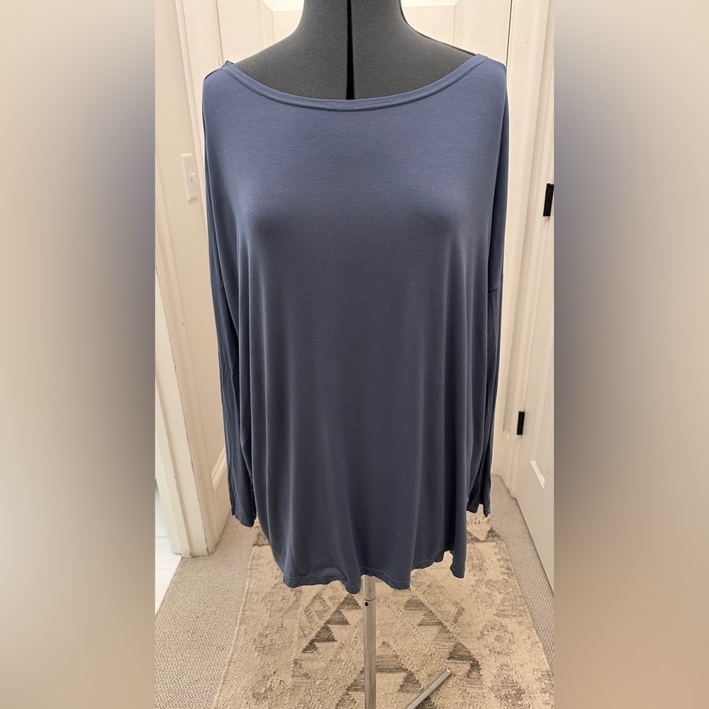 Piko 1988 Blue-Grey Long Sleeve Top, sz S